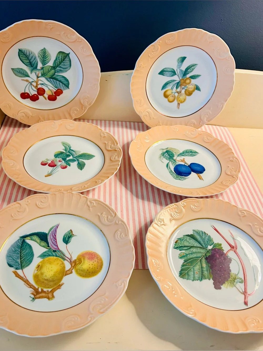Vintage Set of 6 Mottahedeh 